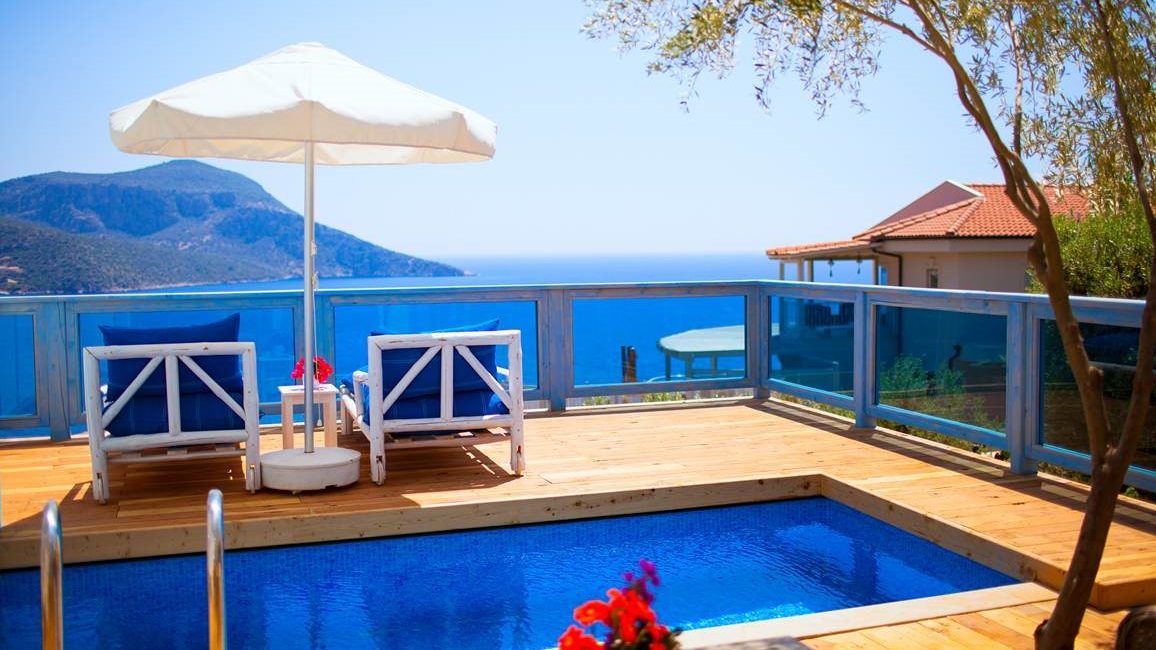 Asfiya Sea View Hotel – boutique hotel in Kalkan with sea views, private plunge pools, and gloriously large communal swimming pool