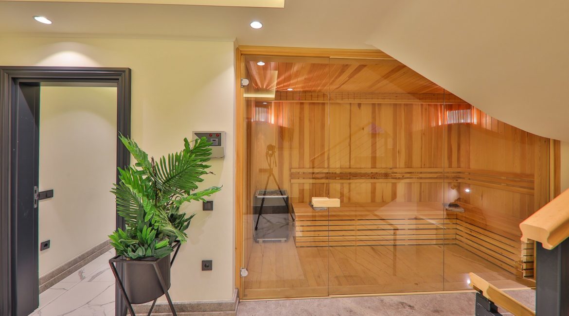 Sauna at Villa Ayala