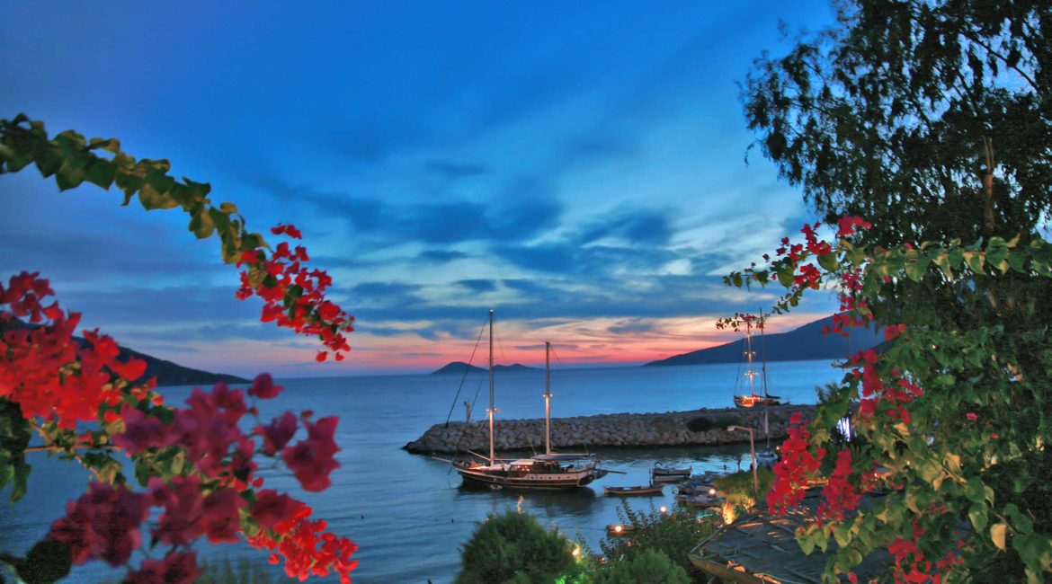 Kalkan's picturesque harbour in Türkiye, where Discerning Collection is hosting the Tapestry Weeks in June and September 2027, inspired by the original Tapestry Holidays.