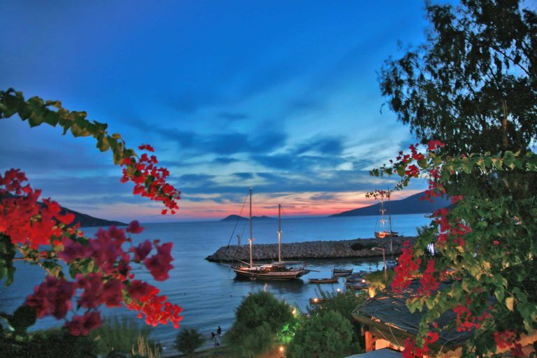 Kalkan's picturesque harbour in Türkiye, where Discerning Collection is hosting the Tapestry Weeks in June and September 2027, inspired by the original Tapestry Holidays.