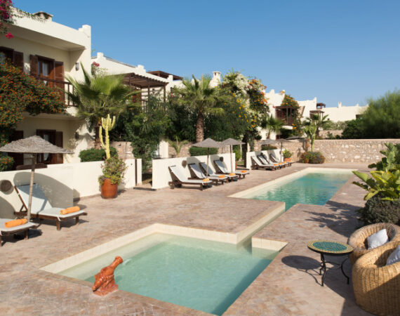 Main pool, Dar Azreq, Dar Etoile and Dar Jeseli