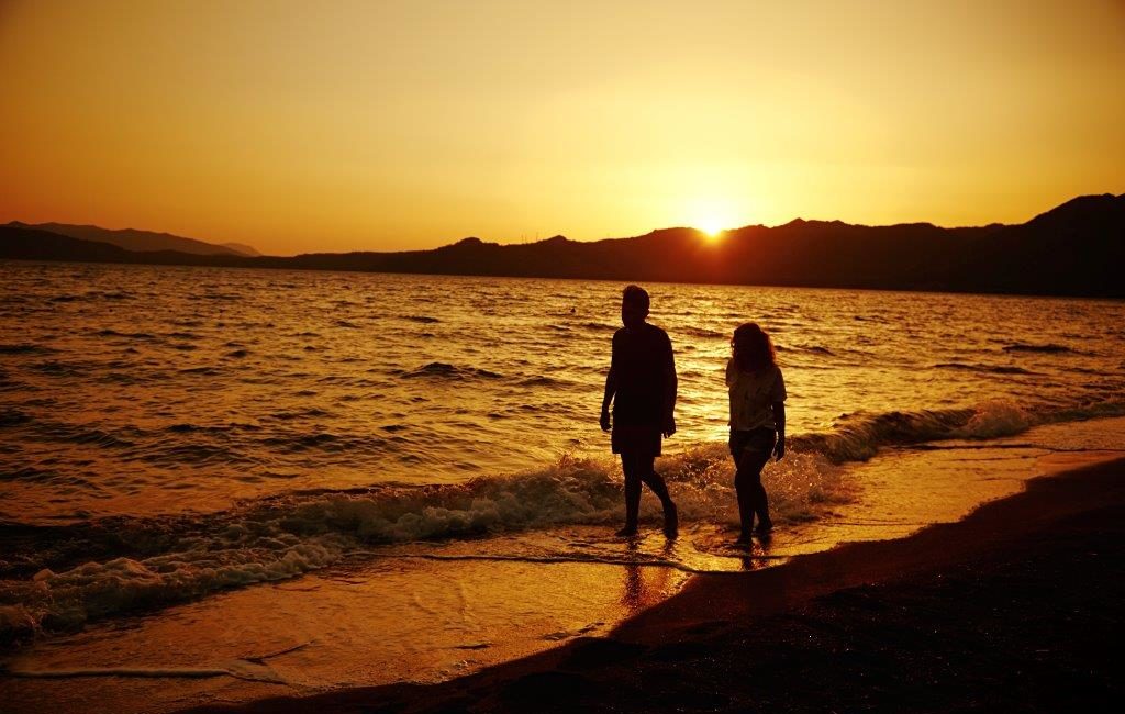 Golden Key Hisaronu beach at sunset