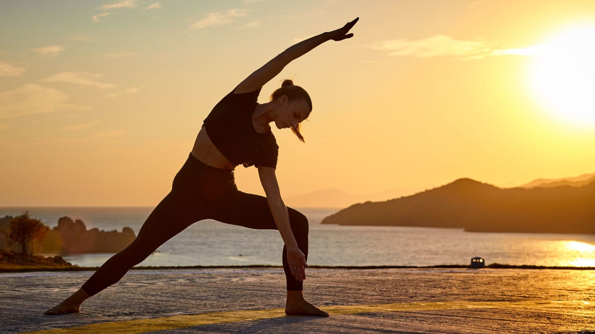 Yoga with stunning sea views