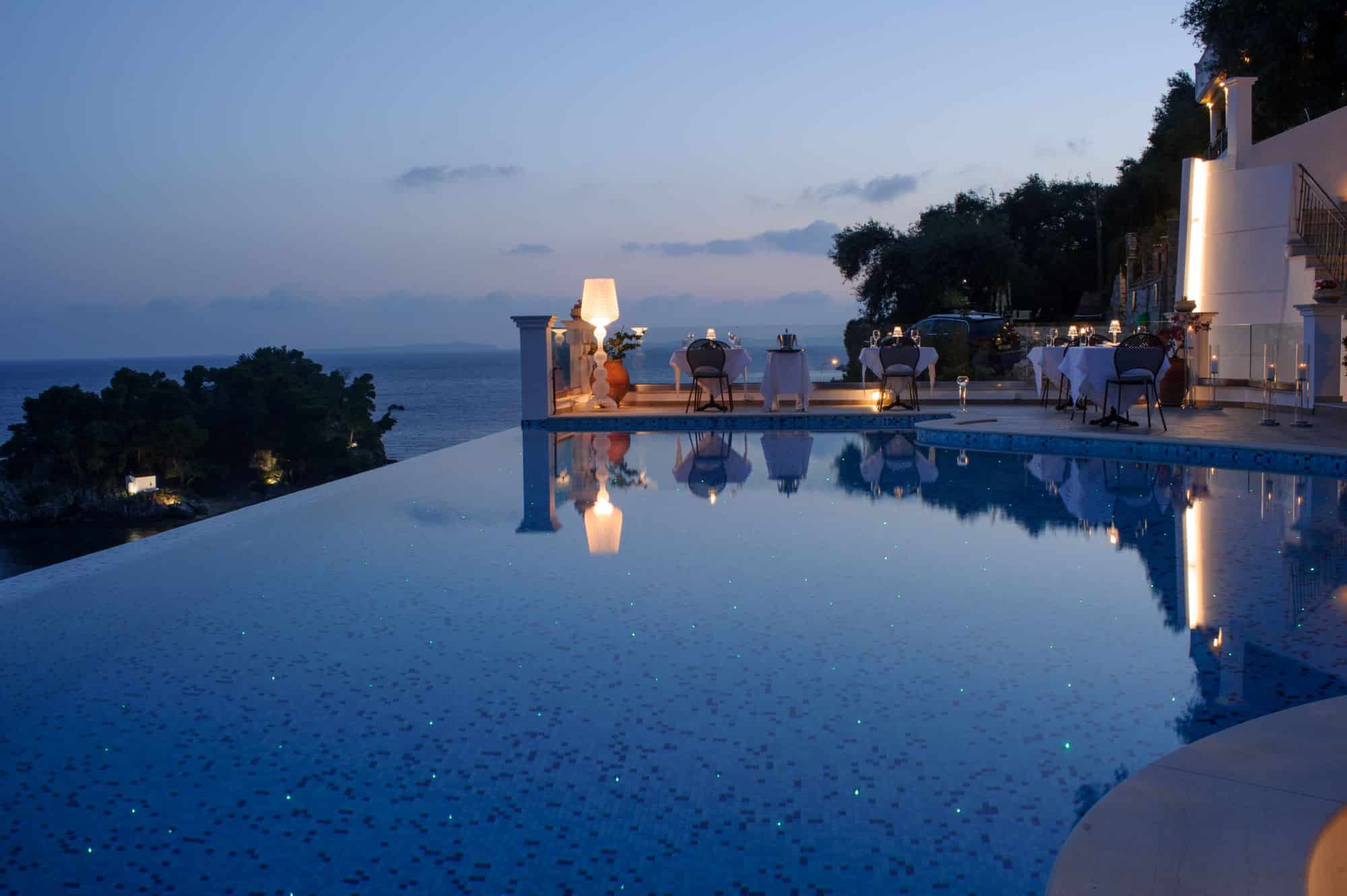 Irida Boutique Hotel and the island of virgin Mary