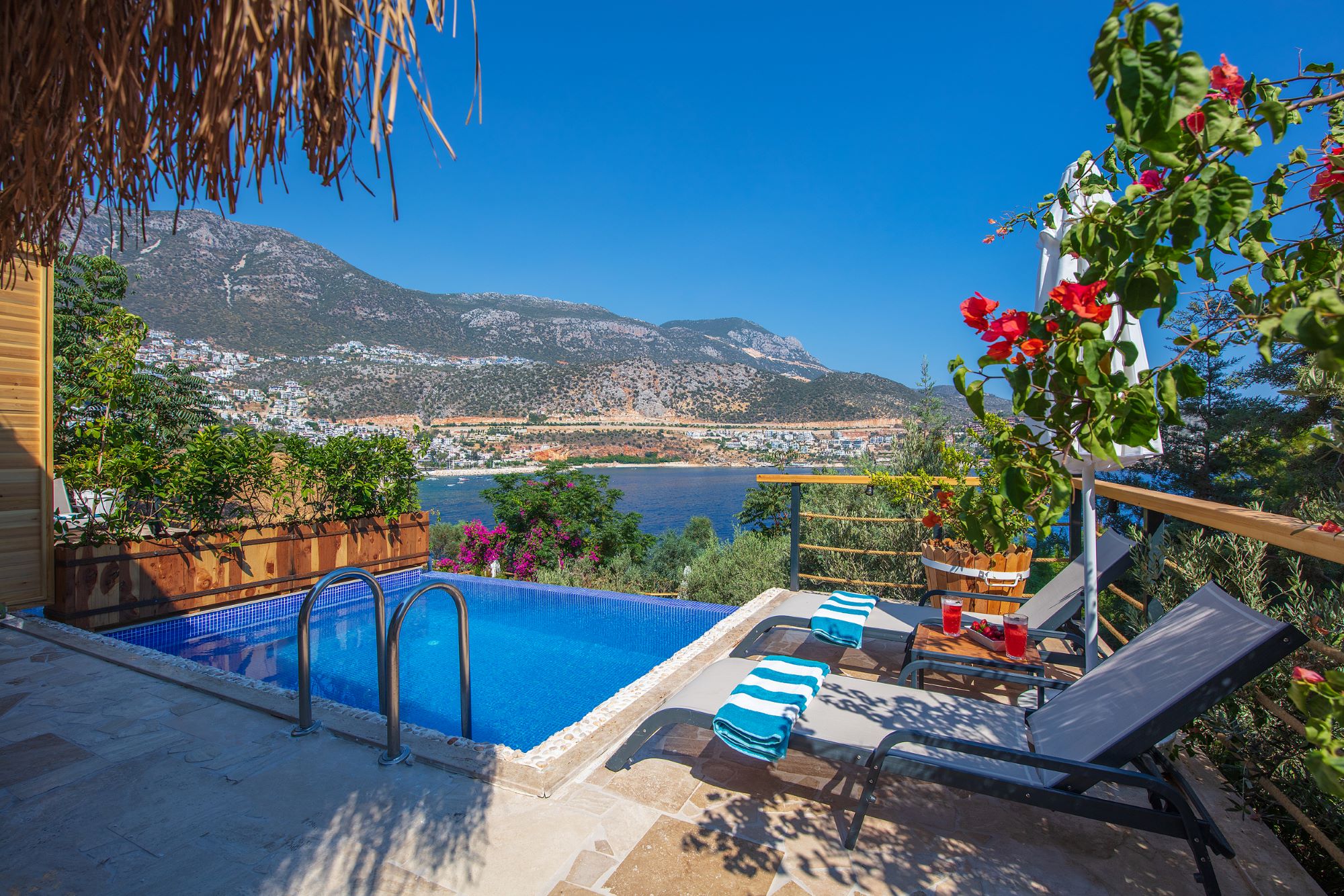 Phellos outside space and glorious views to sea