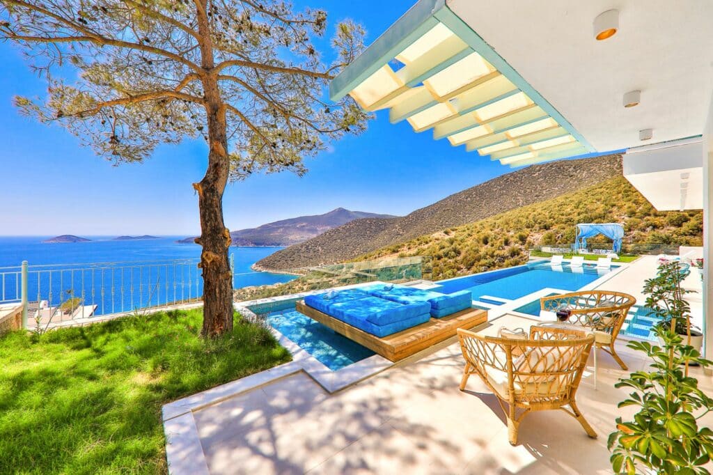 Private luxury villa with infinity pool and sea views in Kalkan, Turkey – one of the best places to stay in Kalkan for 2026