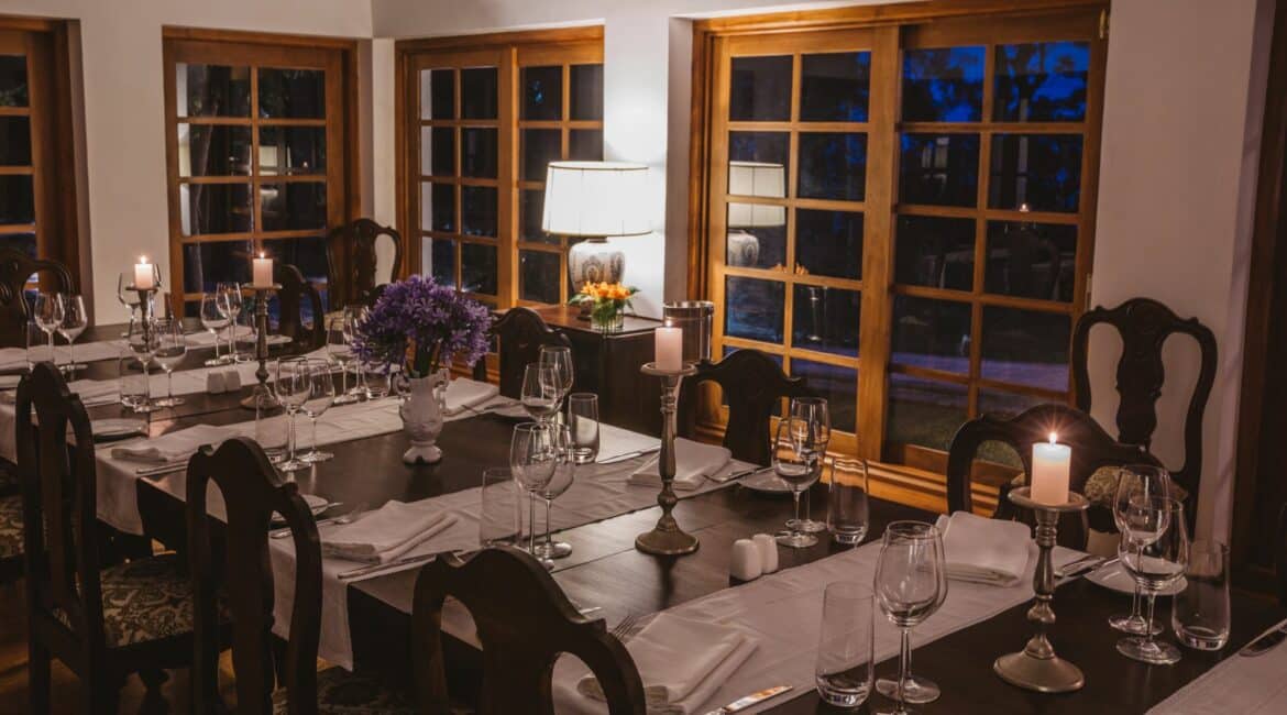 Thotalagala dining room by night