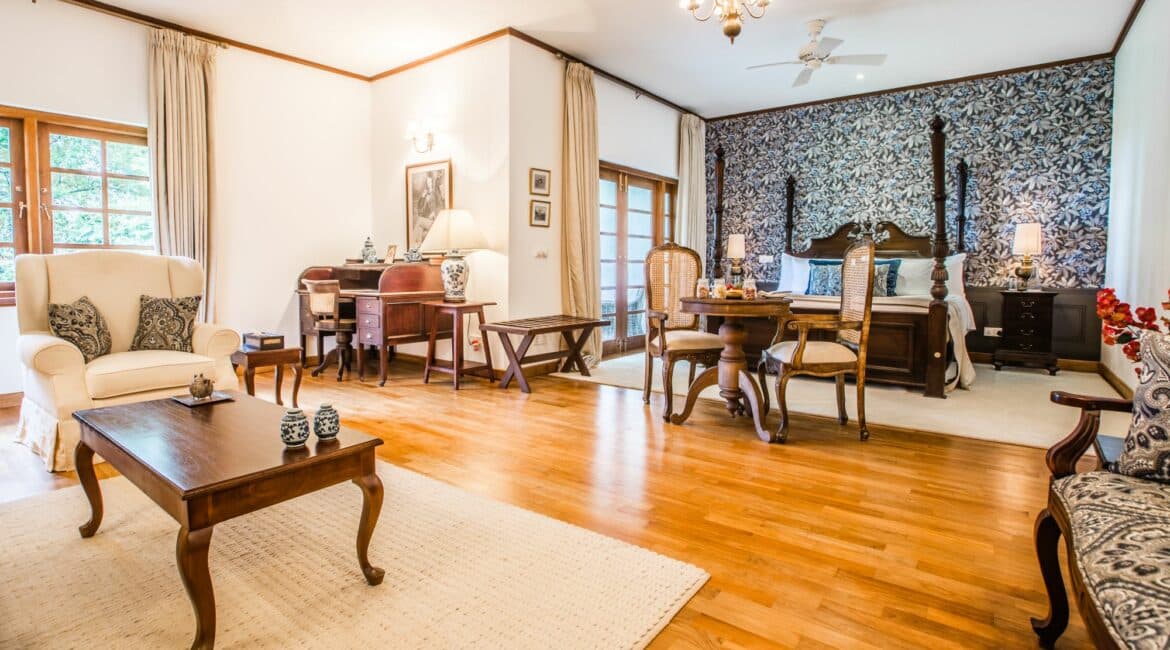 Thotalagala Suite Sir Thomas Lipton beautifully appointed bedroom