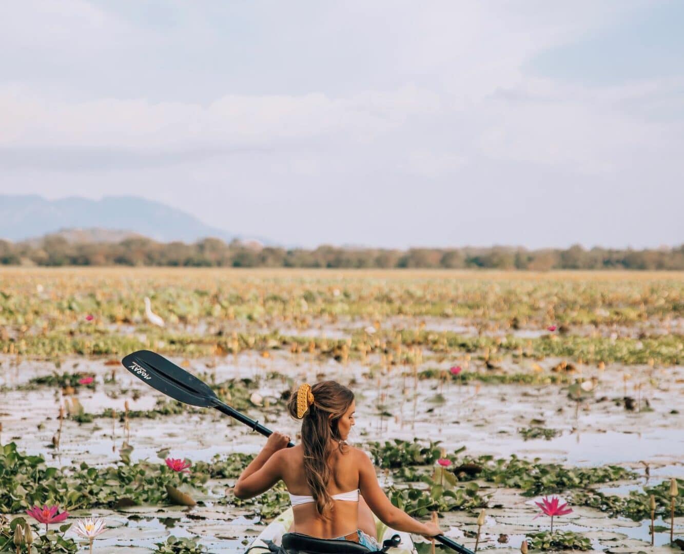 On-site kayaking experience at Uga Ulagalla, Sri Lanka – peaceful outdoor activity in the heart of the Cultural Triangle.