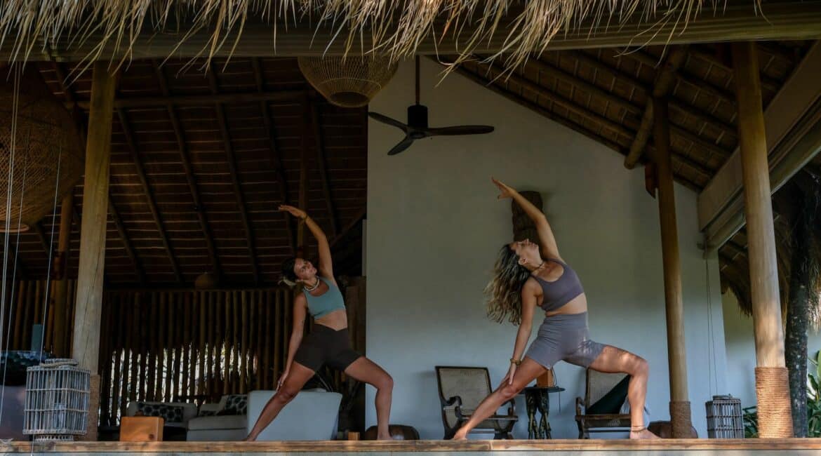 Tekanda Lodge alfresco yoga