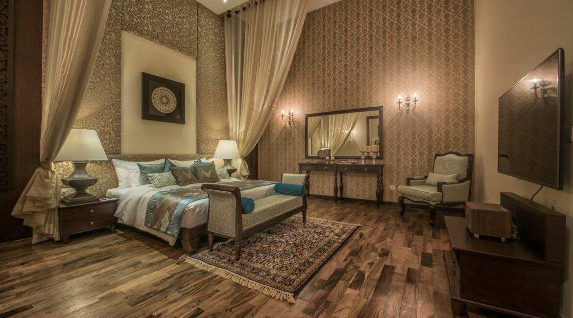 Opulent interior of the Residence Suite, Colombo, Sri Lanka – a luxurious blend of grand design and contemporary comfort in a boutique city retreat.