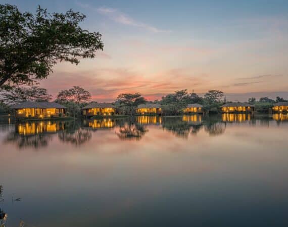 Water Garden Sigiriya dusty pink skylines