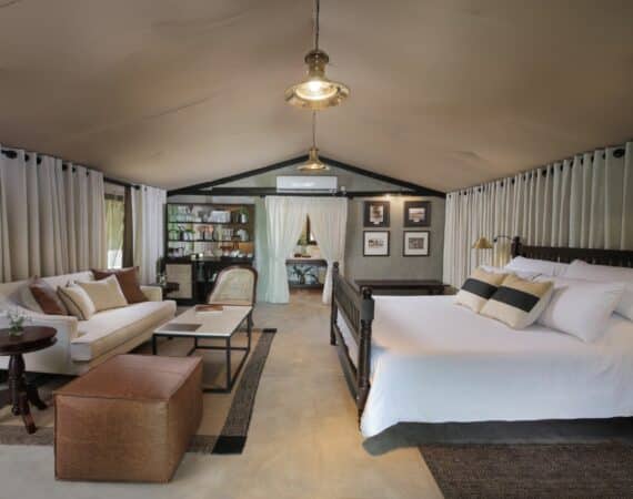 Leopard Trails Suites comfy glamping vibes