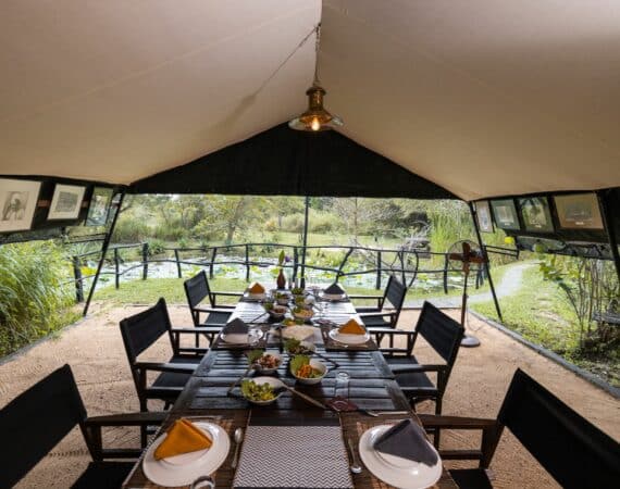 Leopard Trails Wilpattu dining tent