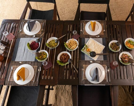 Leopard Trails Wilpattu Camp sumptuous cuisine