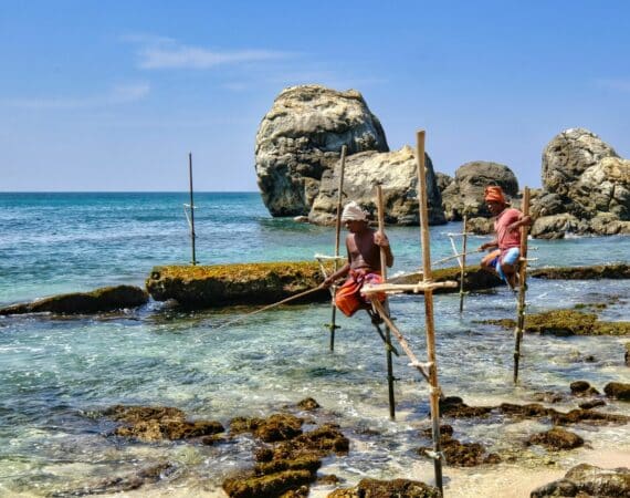 Fishing in Weligama