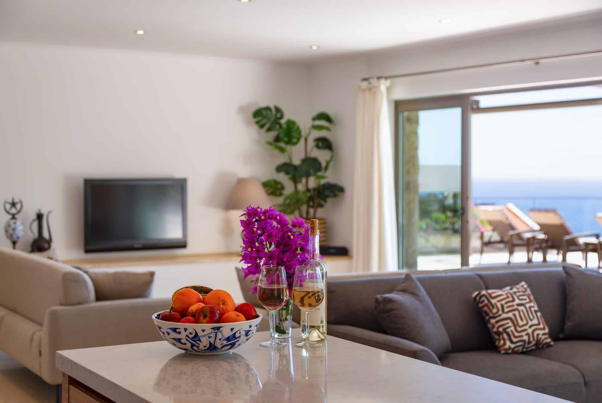 Villa Korsan Kalkan sitting room