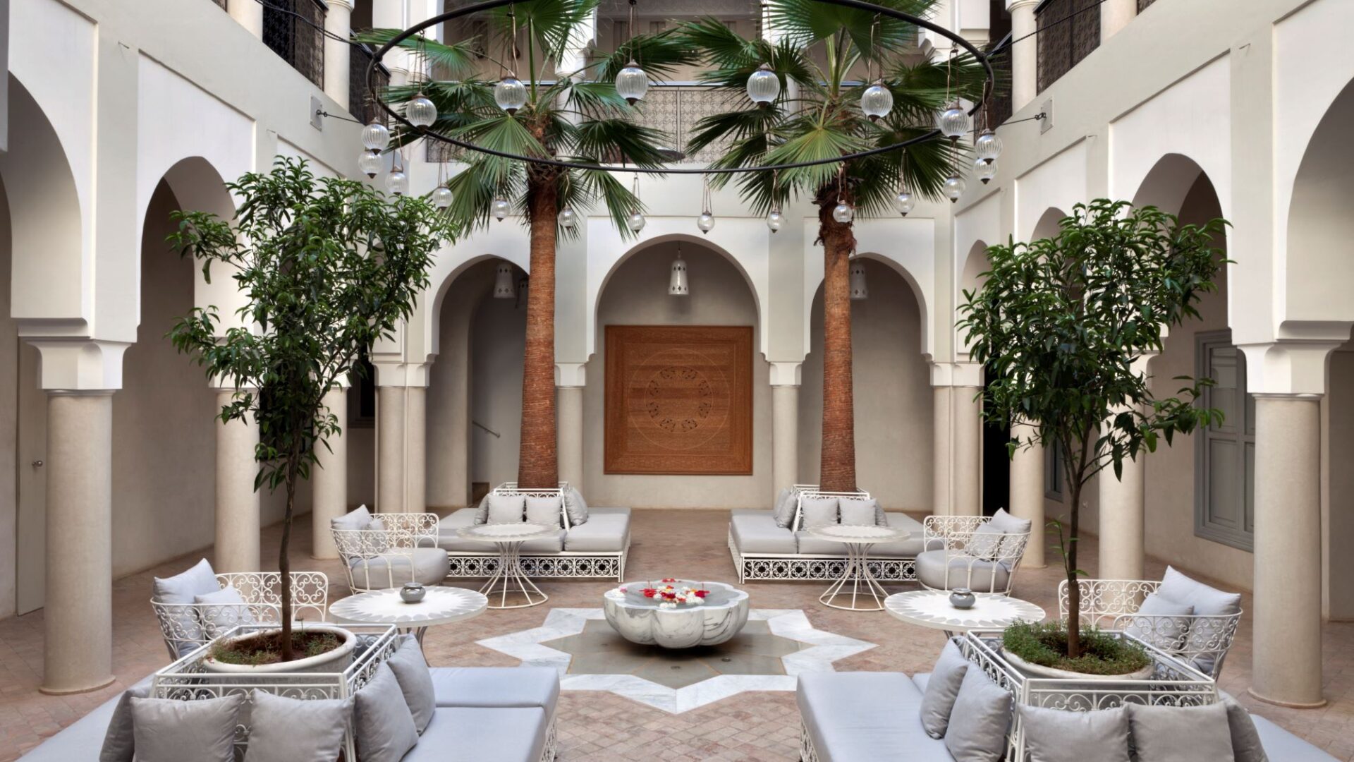 Riad Nashira and Spa beautifully furnished interiors Marrakech