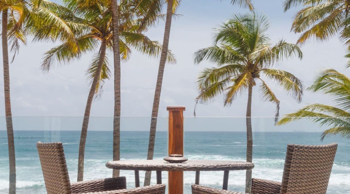 KK Beach Ocean Suite furnished balcony