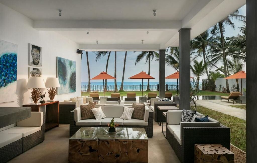 KK Beach covered verandas out of the heat of the day