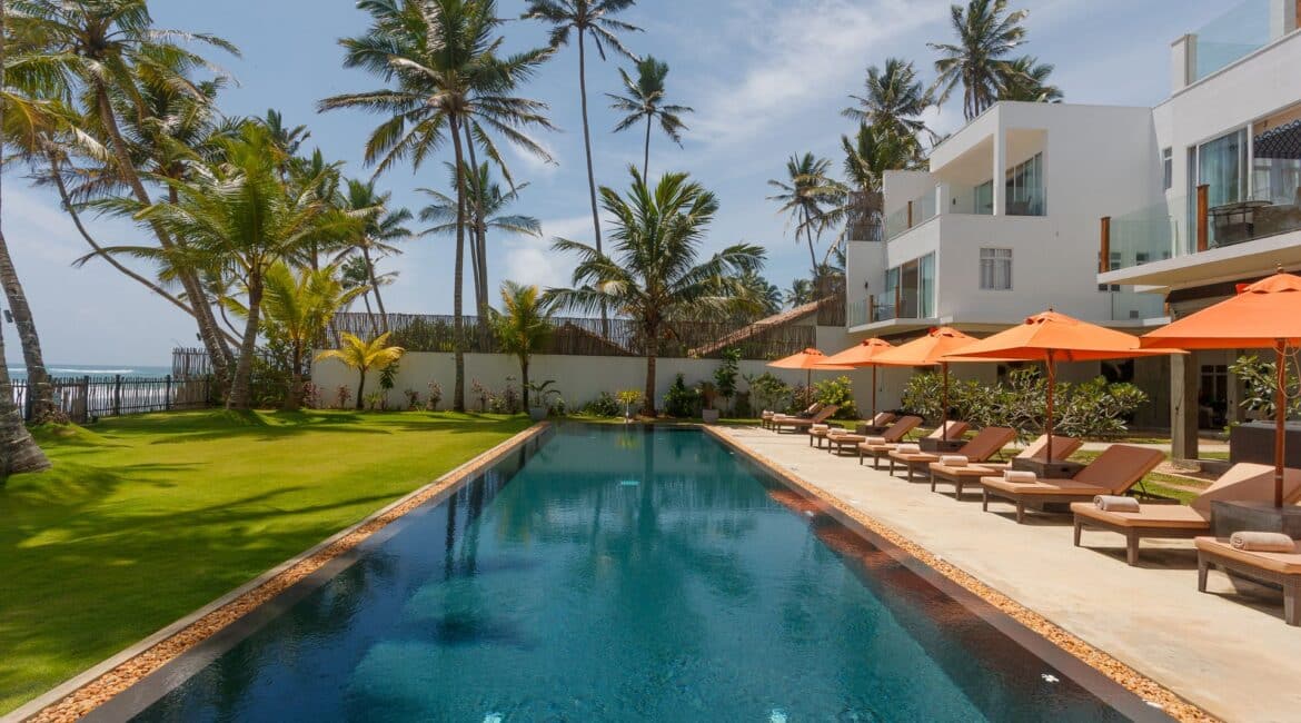 KK Beach brilliantly blue skies