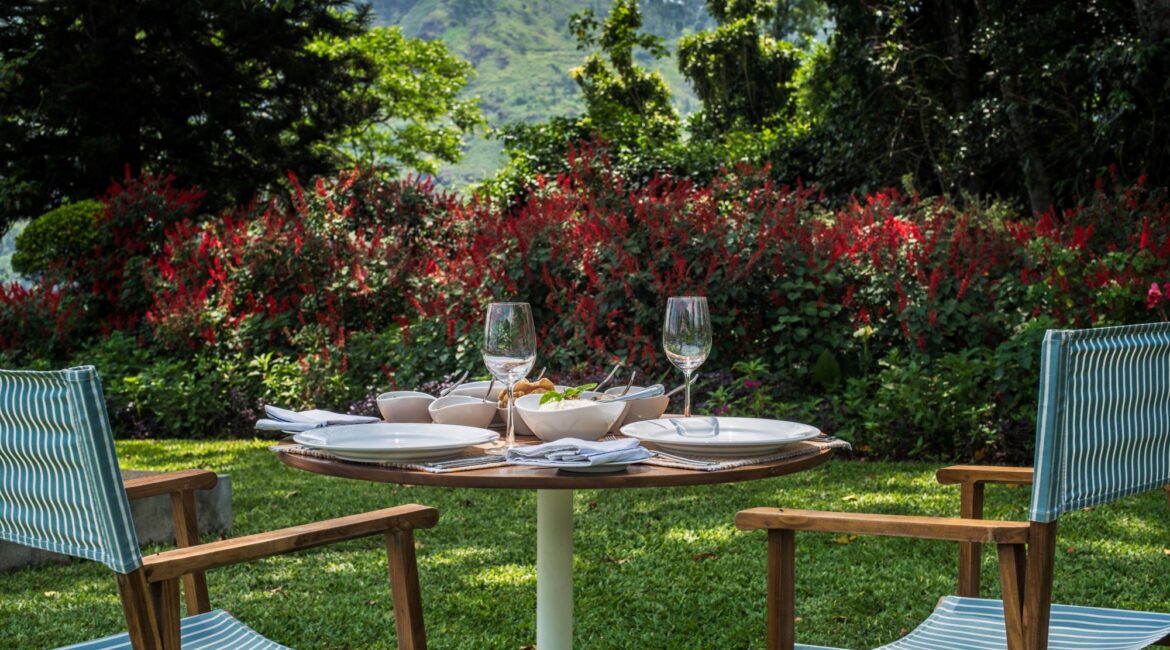 Nine Skies glorious garden dining setting