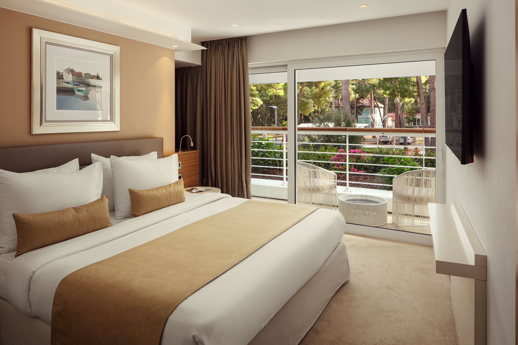 Hotel Bellevue Junior Suite Park Side bedroom Losinj Croatia