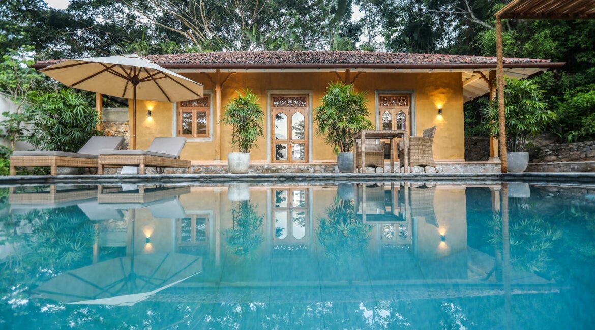 Kahanda Kanda Plantation Luxury Pool Villa Kumbuk gorgeous alfresco spaces and exterior of the suite