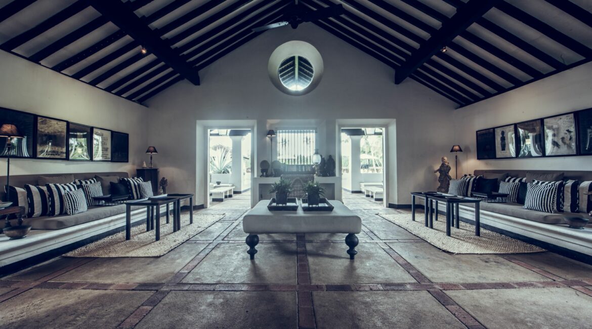 The Villa Bentota super spacious lobby