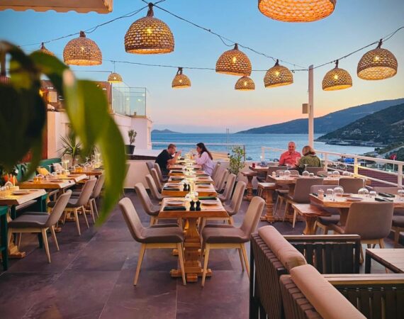 Antioch Rooftop Restaurant Kalkan gorgeous views to sea and an utterly romantic setting