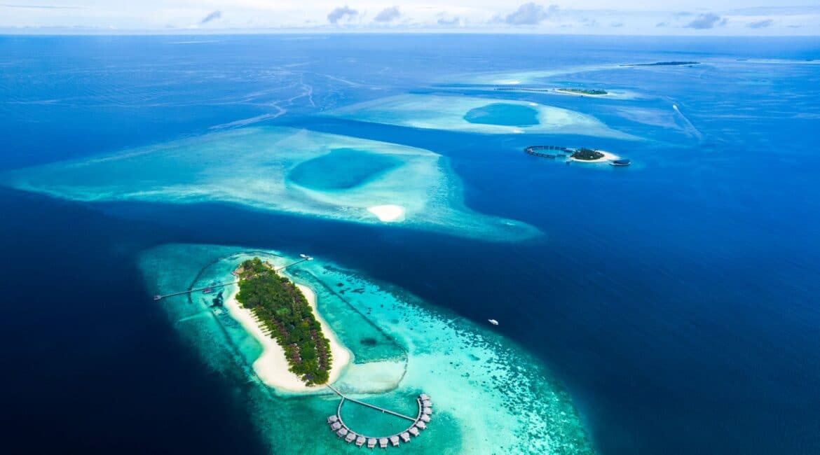 Komandoo Island Resort & Spa glorious views of the atoll