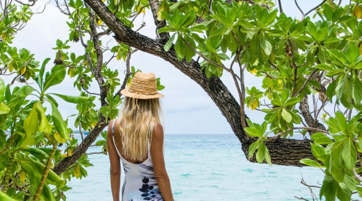 Makunudu Island Maldives soaking up the views