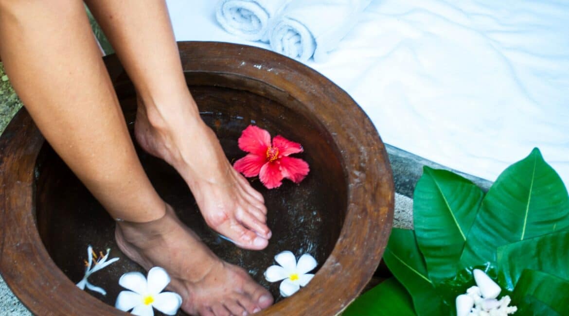 Makunudu Island Maldives serene spa treatments and foot spa on the beach