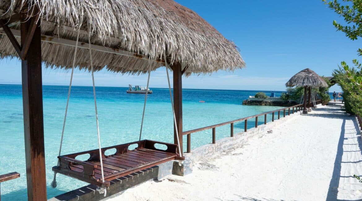 Makunudu Island Maldives glorious island living with swings overlooking the sea