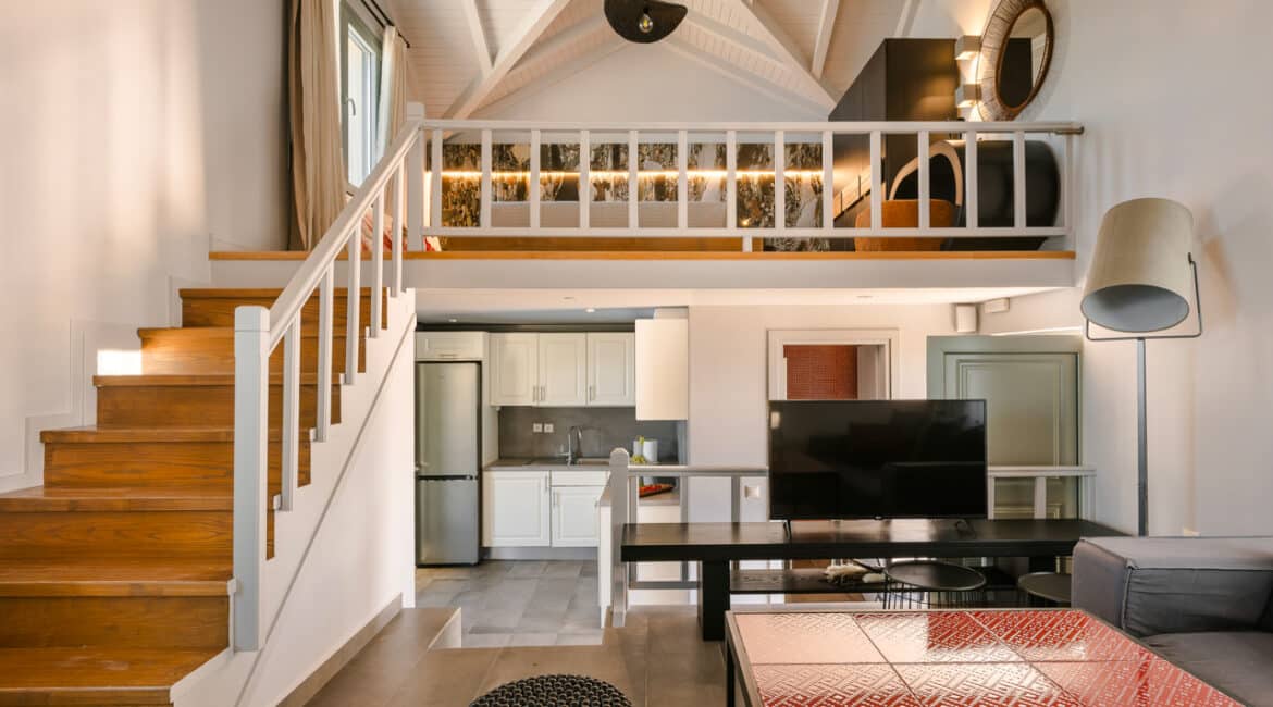Villa Agapi spacious open-plan interiors with natural light Braunis Horio Kefalonia