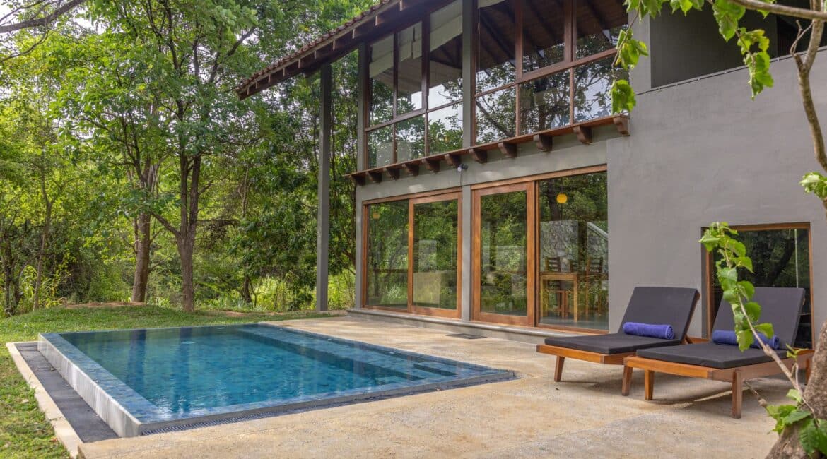 Wild Grass Nature Resort Sri Lanka Villa Kingfisher Pool Premium Family Villa with a Private Pool