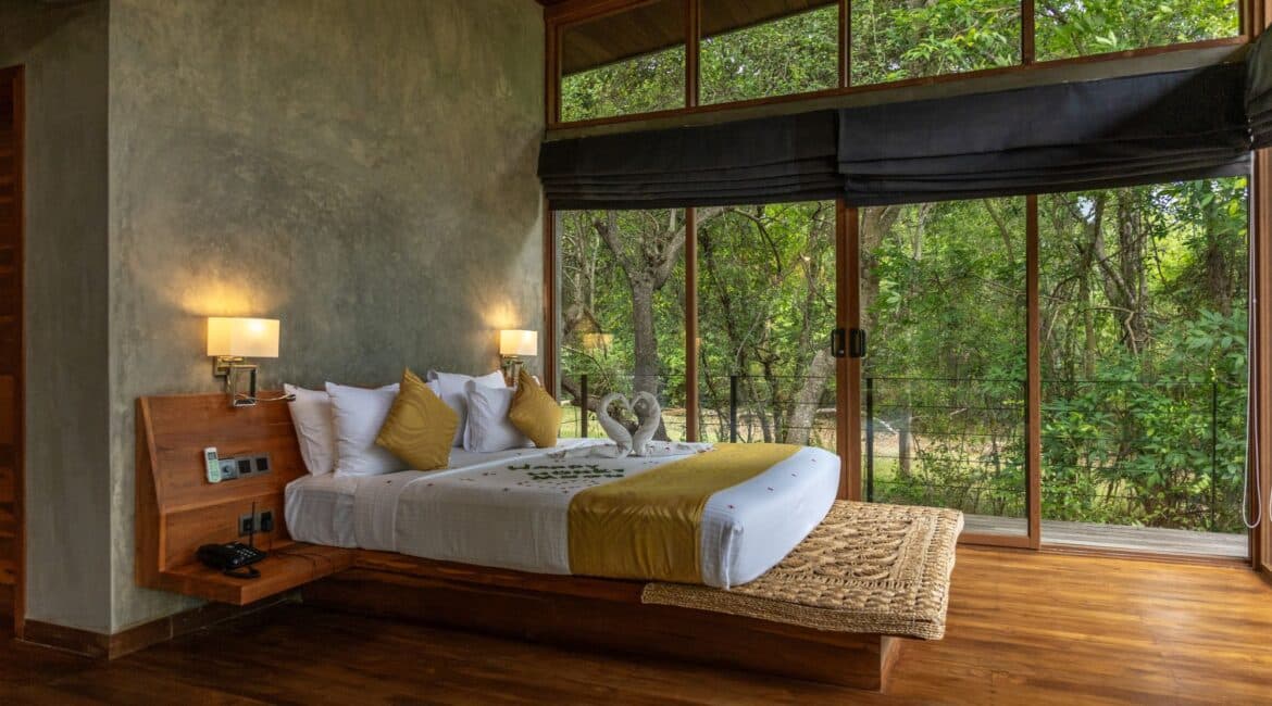 Wild Grass Nature Resort Sri Lanka Villa Minivet Bed Premium Villa with a Private Pool