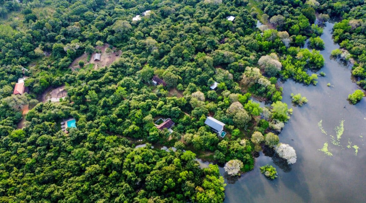 Wild Grass Nature Resort Sri Lanka stunning aerial footage