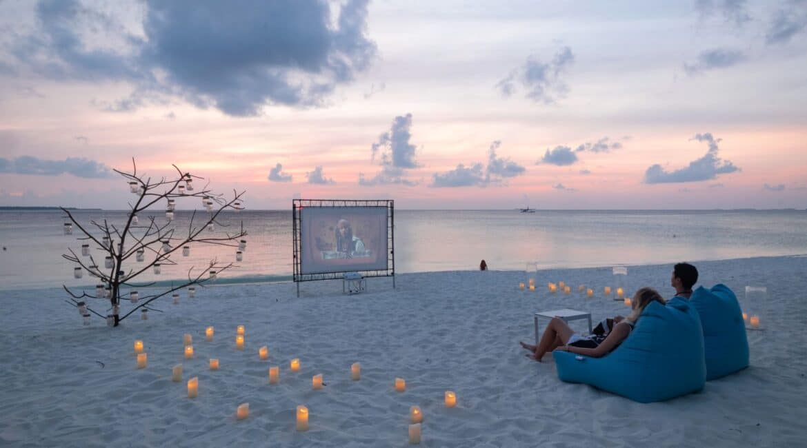 Amilla Resort Maldives Beach Cinema