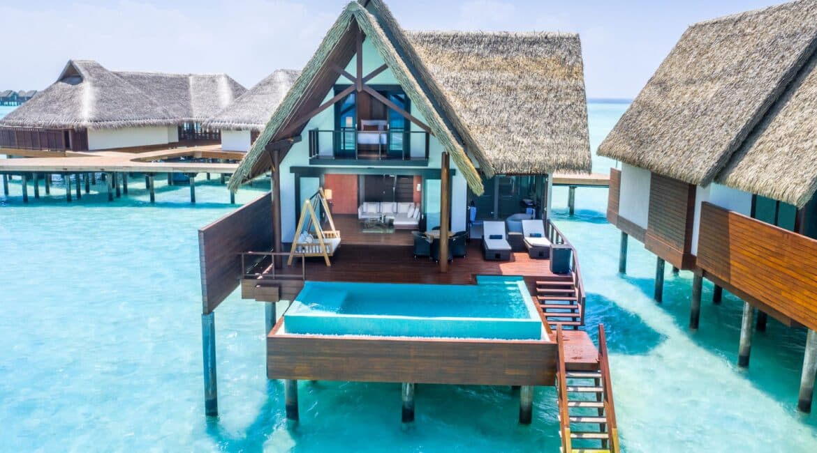 Heritance Aarah Hotel Maldives glorious setting villas on stilts over the Indian ocean