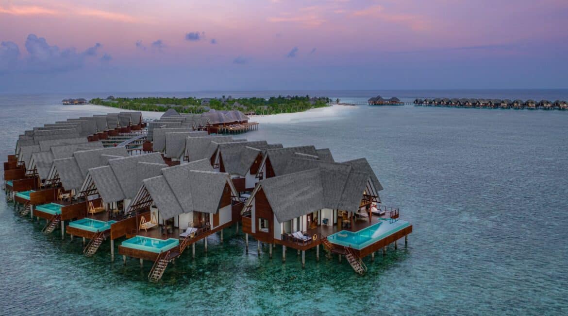 Heritance Aarah Beach Villa Ocean Residence With Infinity Lap Pool position at the end of the cluster