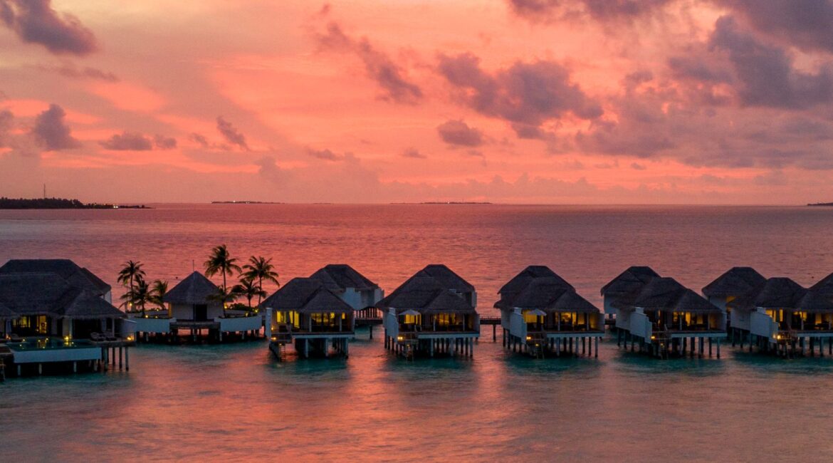 Finolhu Maldives Luxury Resort Hot Blood Sunset Views