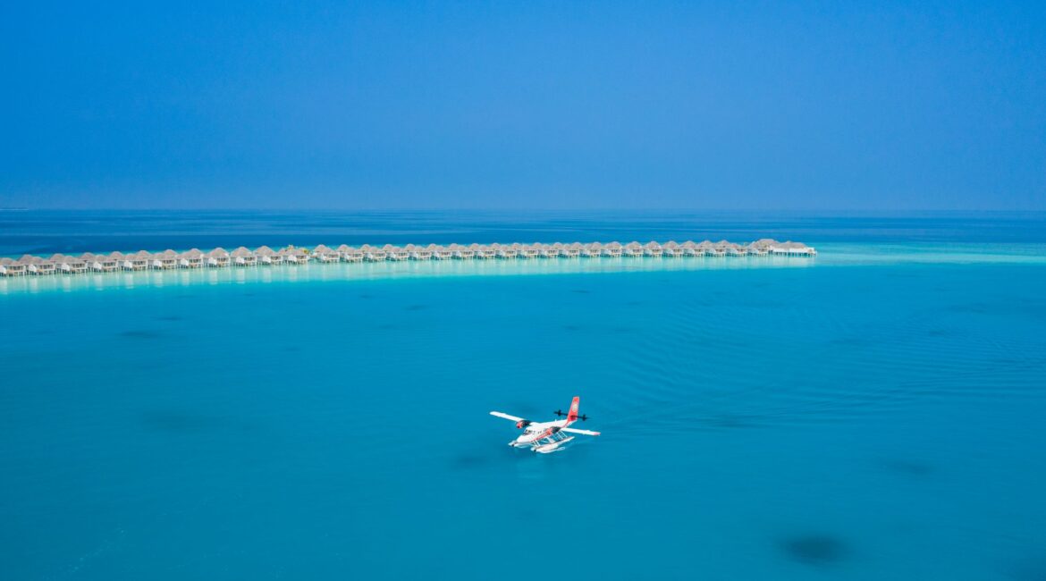 Seaplane Arrival Finolhu Maldives Luxury Resort
