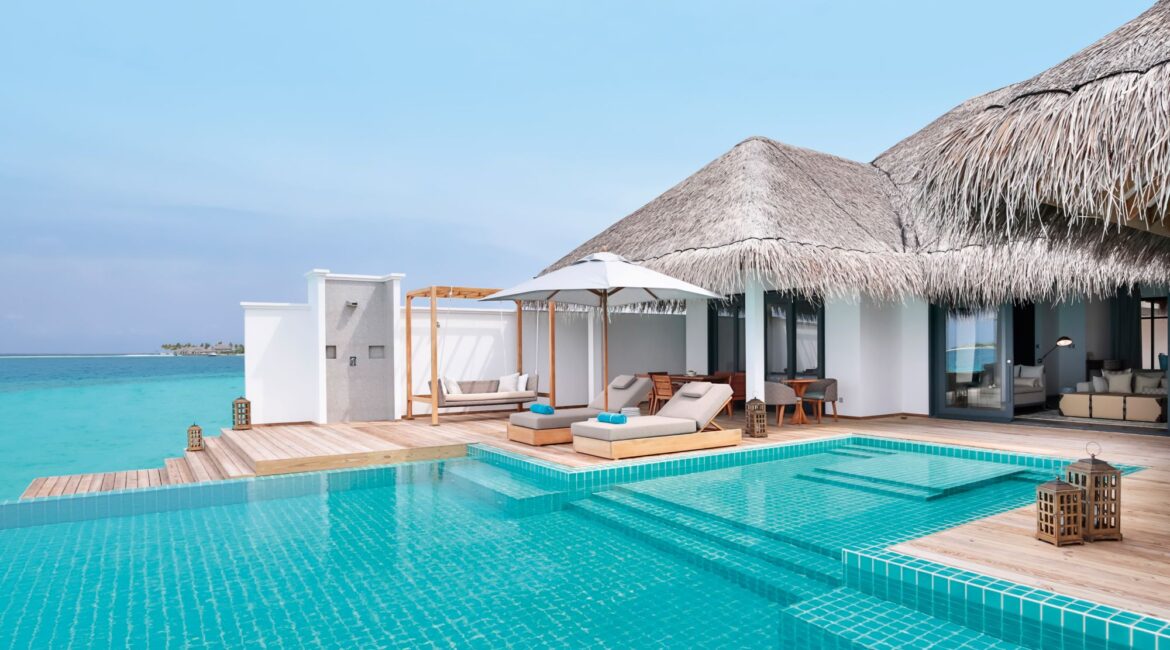 Two Bedroom Water Villa with Pool Finolhu Maldives Luxury Resort