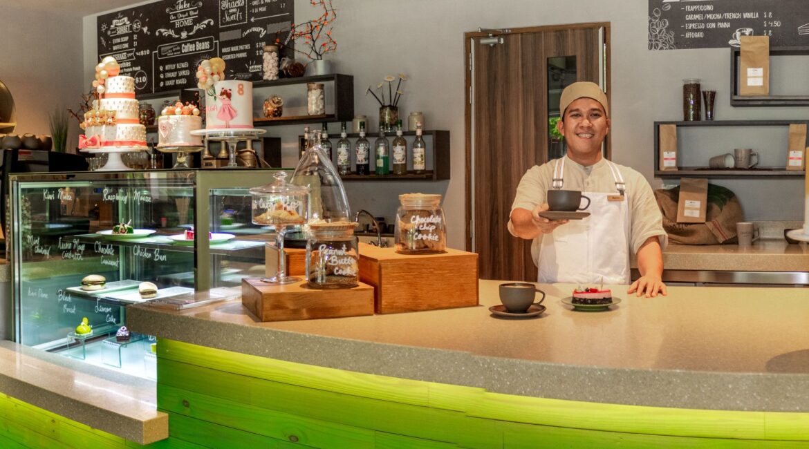 Dhigali Maldives cafe