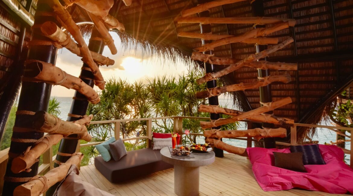 Dhigali Maldives peaceful corners at Haali a great space for a cold beer and quiet contemplation