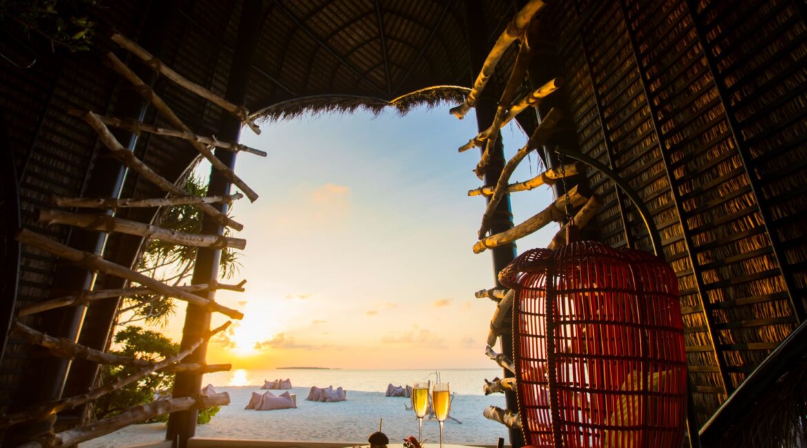 Dhigali Maldives sunset vibes Haali