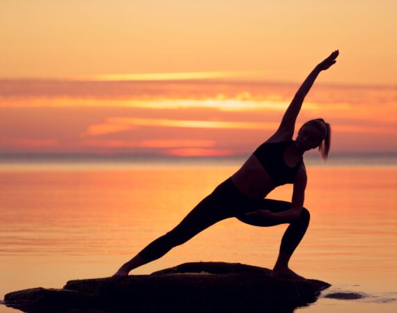 Sunset Yoga practice