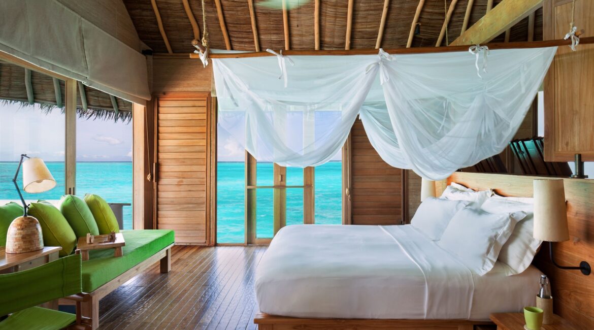 Six Senses Laamu Sunset Laamu Water Villa Maldives