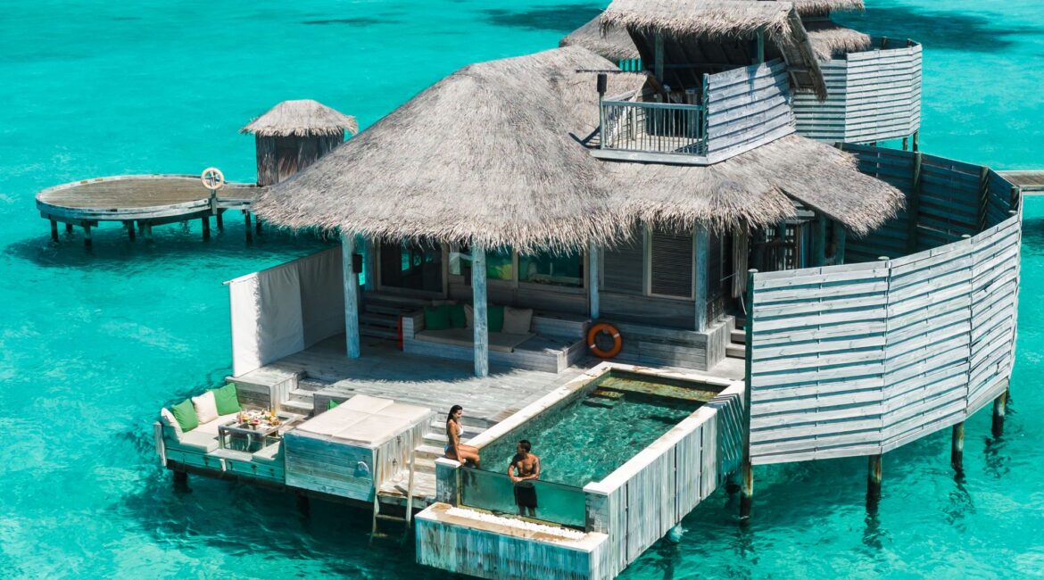 Sunset Laamu Water Villa With Pool Six Senses Laamu Maldives